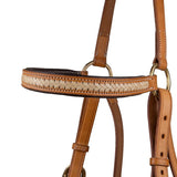 Syd Hill Rawhide Browband Barcoo Bridle Head - Natural