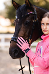 Horze Finola Kid's Glitter Riding Gloves