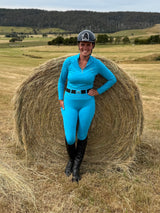 Equestrian Collective Honeycomb Technical Tights - Skydive