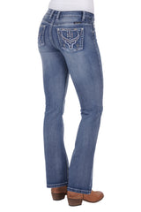 Pure Western Women's Steer Boot Cut Jean 32" Leg