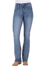 Pure Western Women's Nina High Waisted Boot Cut Jean 34” Leg