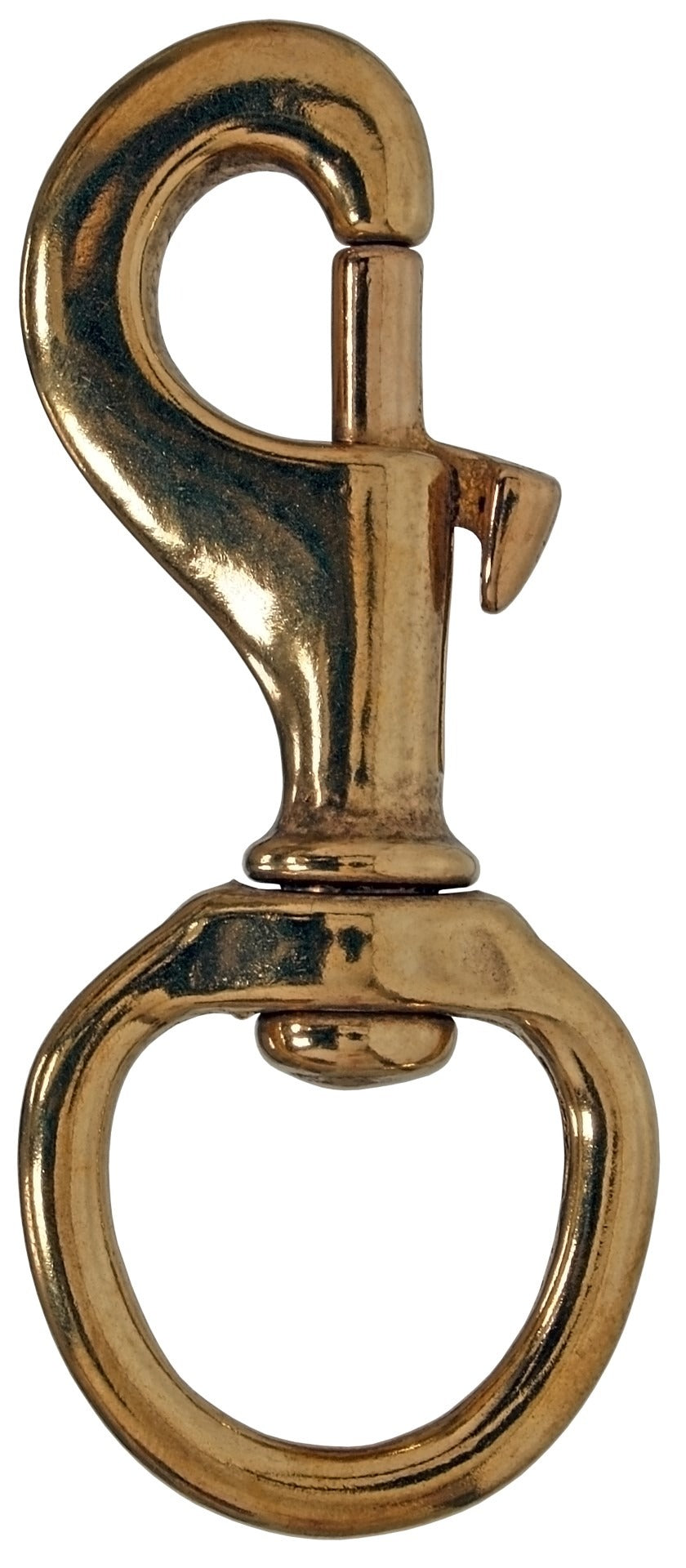 Solid Brass Trigger Snap Round Eye Griffin Equestrian