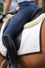 Equestrian Collective Honeycomb Technical Tights - Navy