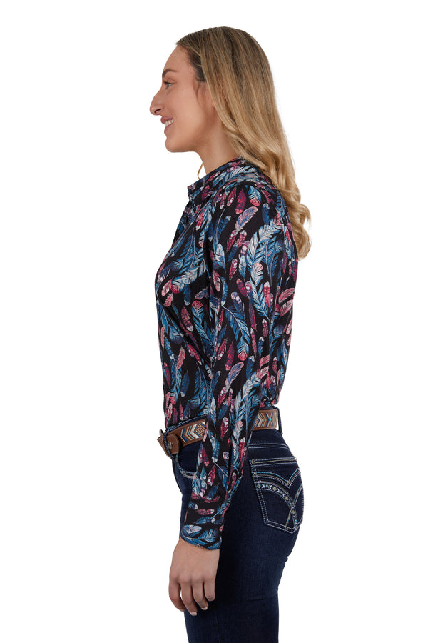 Pure Western Women's Edwina Print Long Sleeve Shirt