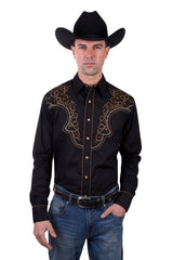 Wrangler Men's Rhys Embroidered Long Sleeve Shirt