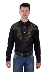 Wrangler Men's Rhys Embroidered Long Sleeve Shirt