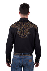 Wrangler Men's Rhys Embroidered Long Sleeve Shirt