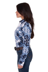 Wrangler Women's Linda Print Long Sleeve Shirt