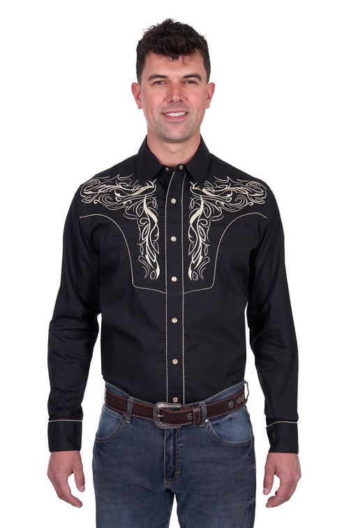 Wrangler Men's Carlos Embroidered Shirt