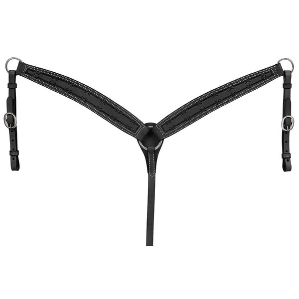 Royal King Barbed Wire Tooled Tapered Breastcollar