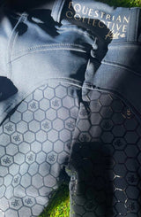 Equestrian Collective Youth Honeycomb Technical Tights - Navy