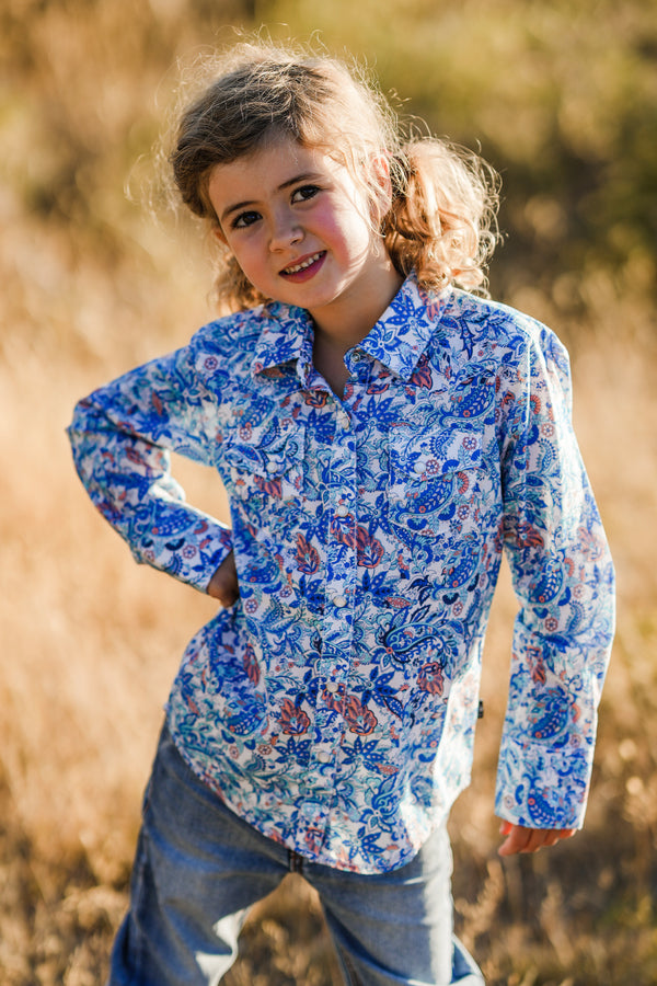 Pure Western Girl's Frances LS Shirt