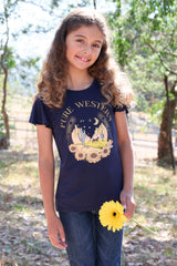 PURE WESTERN GIRL’S ARIANA SHORT SLEEVE TEE