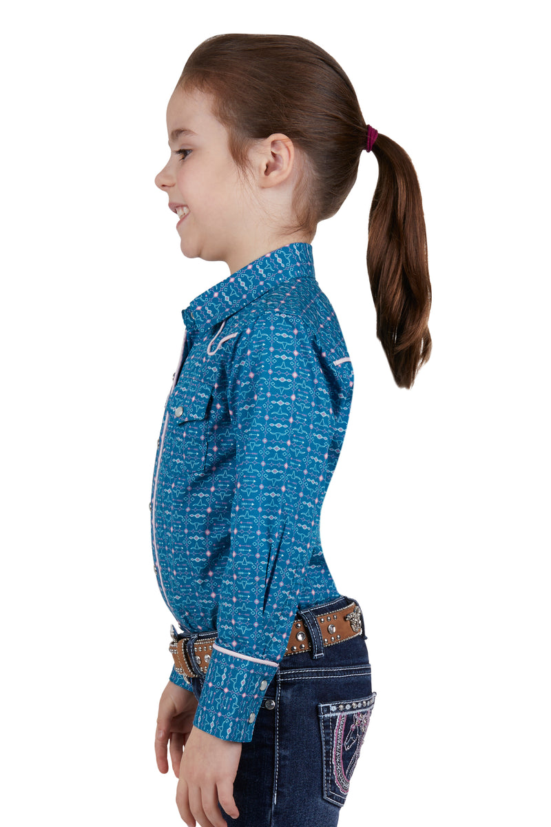 Pure Western Girls Tomeka LS Western Shirt