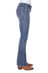 Pure Western Women's Steer Boot Cut Jean 32" Leg
