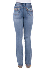 Pure Western Women's Nina High Waisted Boot Cut Jean 34” Leg