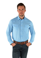 Wrangler Clifton Logo Long Sleeve Western Shirt