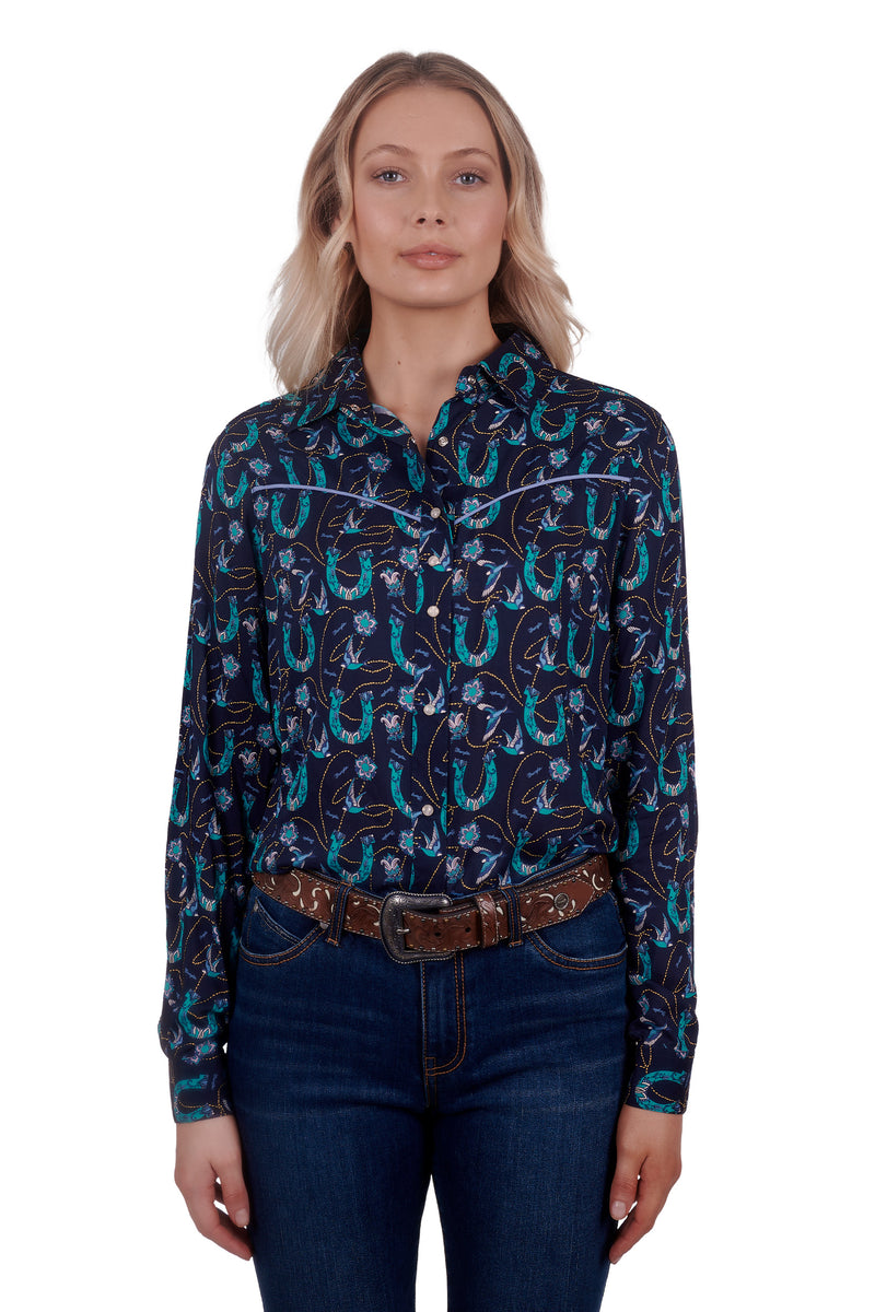 Wrangler Womens Patria LS Western Shirt