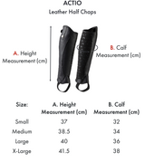 Premier Equine Actio Leather Half Chaps 