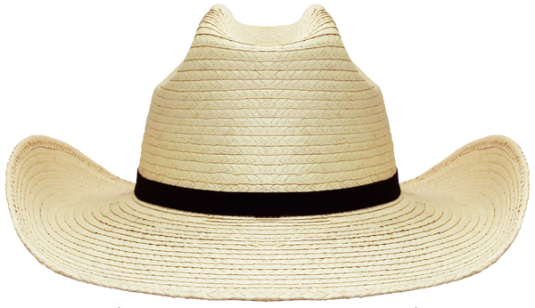 Sunbody Hat - Kids Cattleman Palm Leaf Hat - Natural