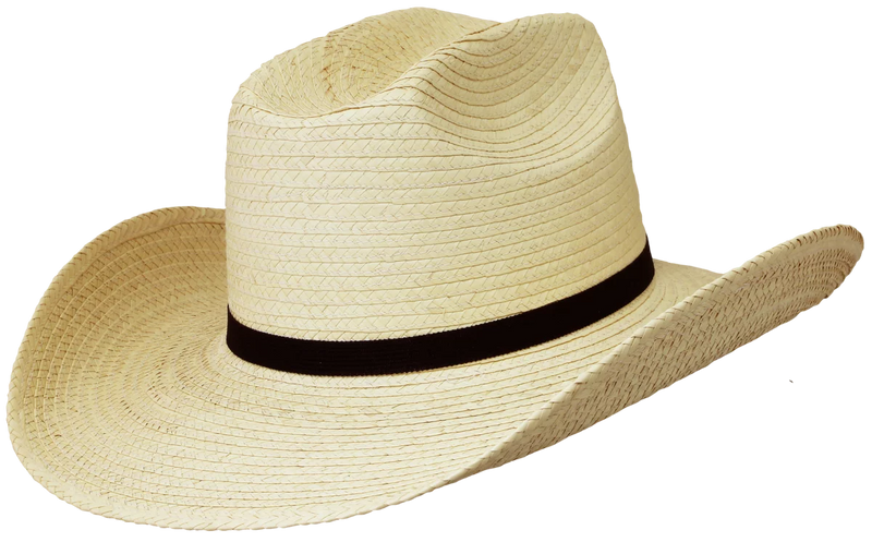 Sunbody Hat - Kids Cattleman Palm Leaf Hat - Natural