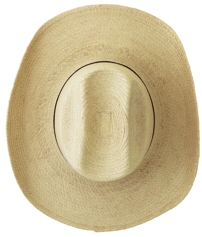 Sunbody Hat - Kids Cattleman Palm Leaf Hat - Natural