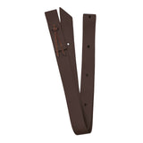 Brown Oregon tie strap latigo for half breed saddle