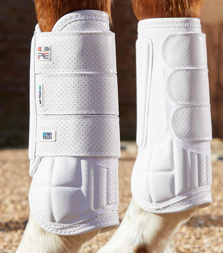 White Premier Equine Carbon Tech Air Flex Eventing Boots