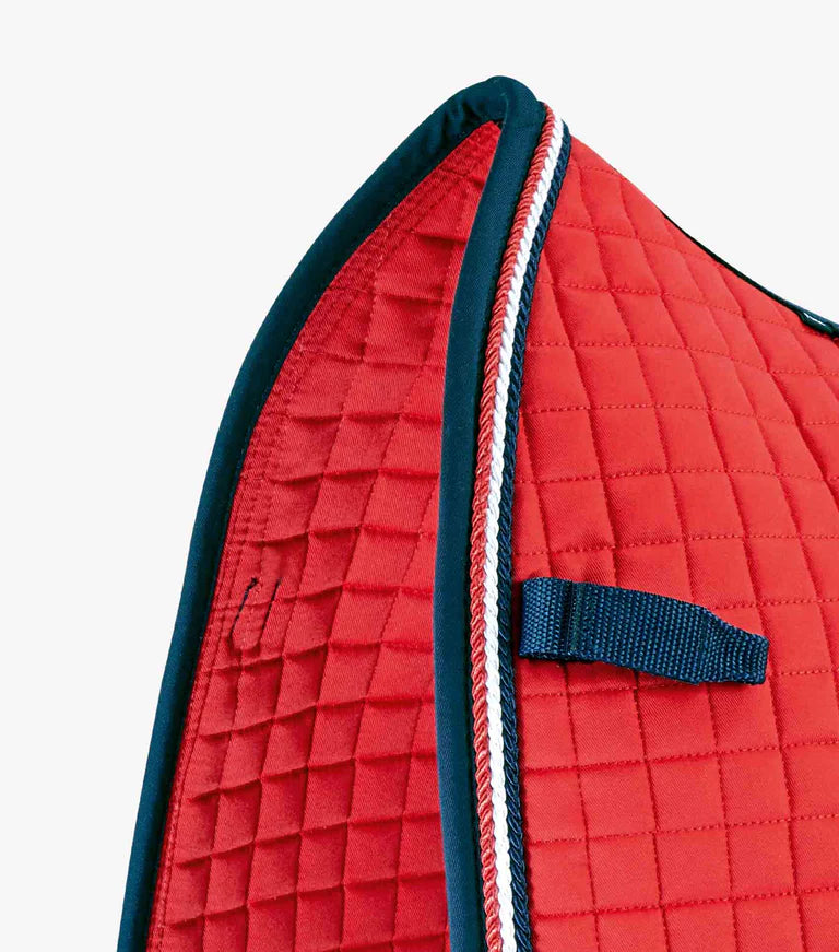 Premier Equine Close Contact European Cotton Saddle Pad - Dressage Square