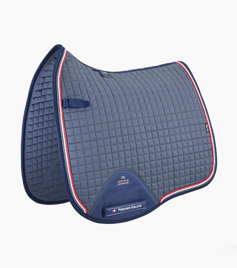 Premier Equine Close Contact European Cotton Saddle Pad - Dressage Square