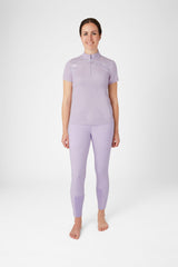 Horze Kaitlin Women's Training/Show Shirt with Short Sleeves and Flower Detail