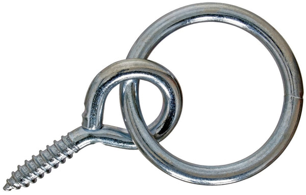Blue Tag Screw Eye With Ring Attached