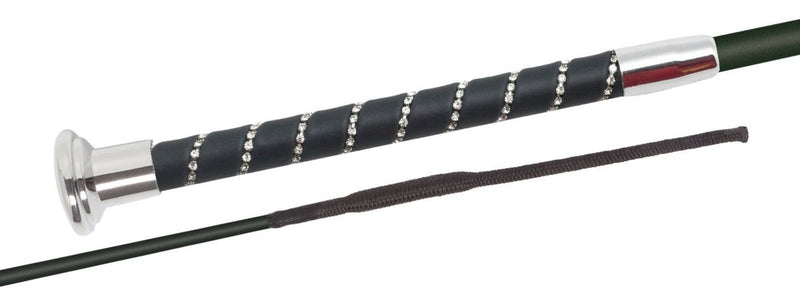 Fleck Premium Diamante Silk Touch Dressage Whip