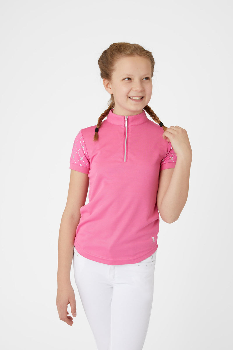 Horze Fia Kids Training/Show Shirt with Short Sleeves