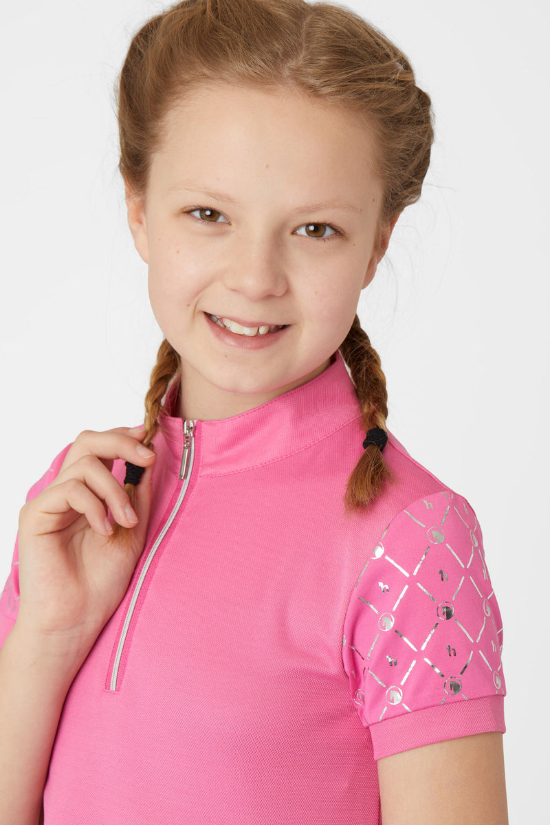 Horze Fia Kids Training/Show Shirt with Short Sleeves